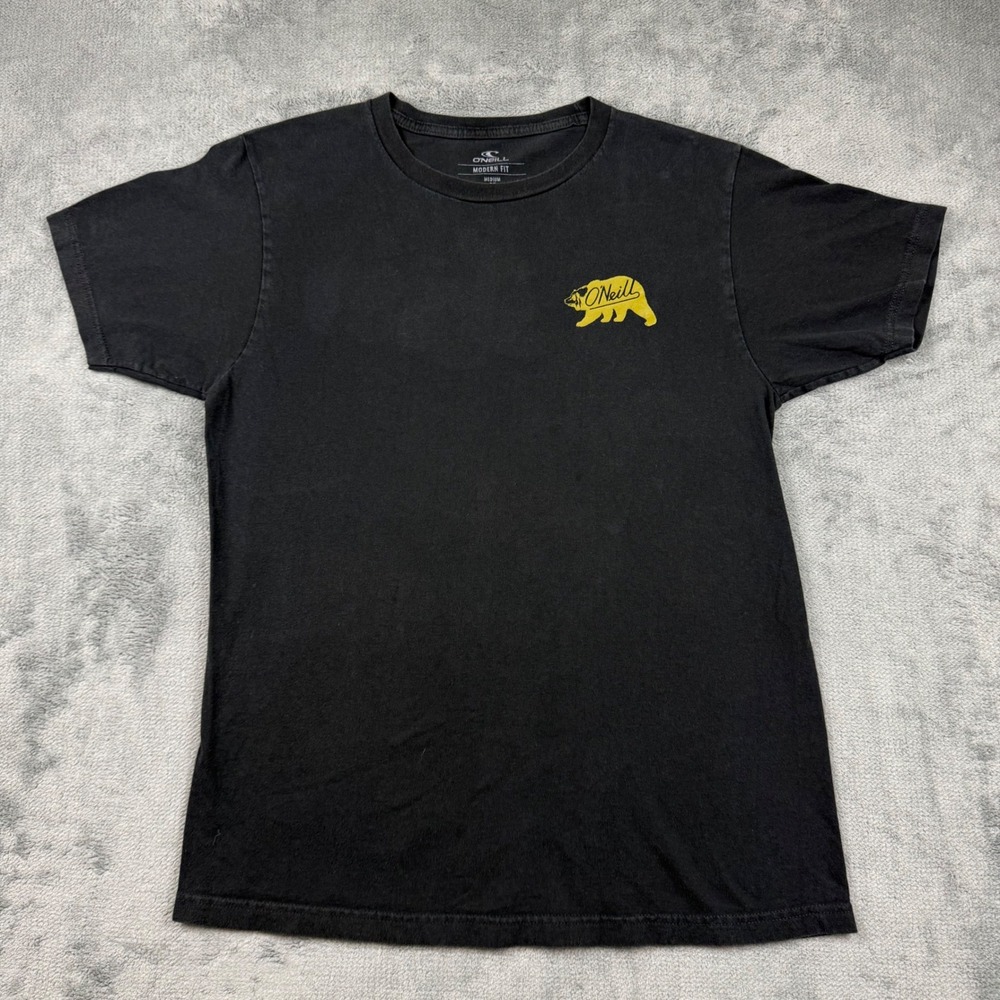 ONeill Mens Modern Fit California Republic Bear Graphic T-Shirt Black Medium
